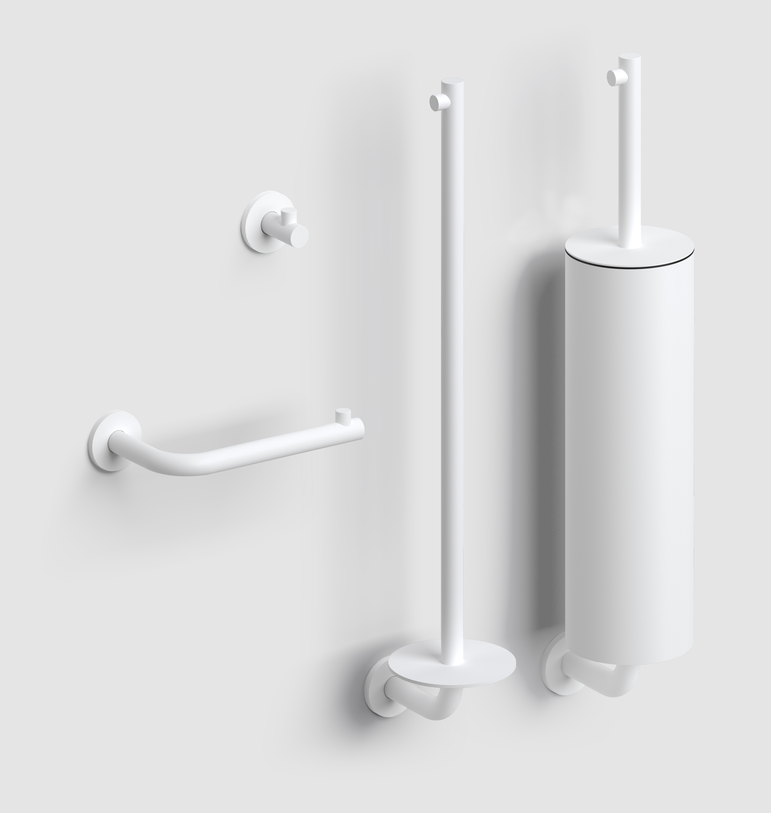 Clou Kaldur toilet accessoireset mat wit